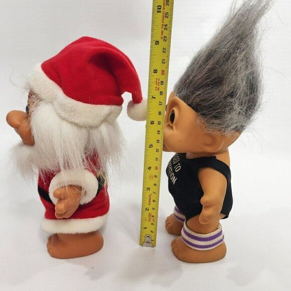2 Vintage 8" Russ Troll Santa Claus Christmas & Aged to Perfection Figures Dolls - Picture 2 of 10